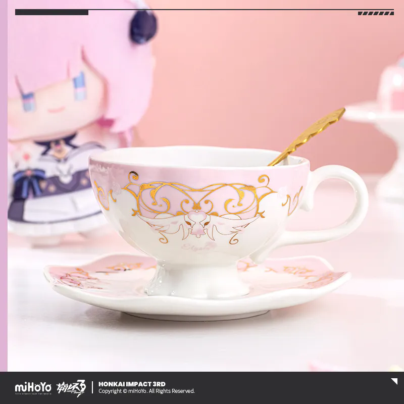 Coffee Tea Gift Set - [Подлинная] miHoYo Game Elysia Teacup Honkai