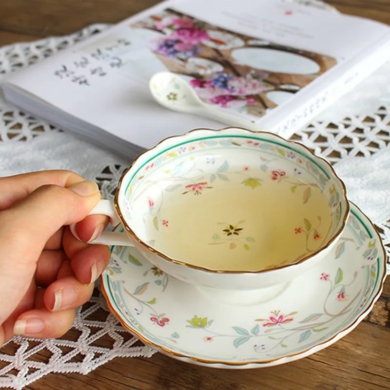 Espresso Cup Saucer - Керамический набор кофейных чашек в европейском