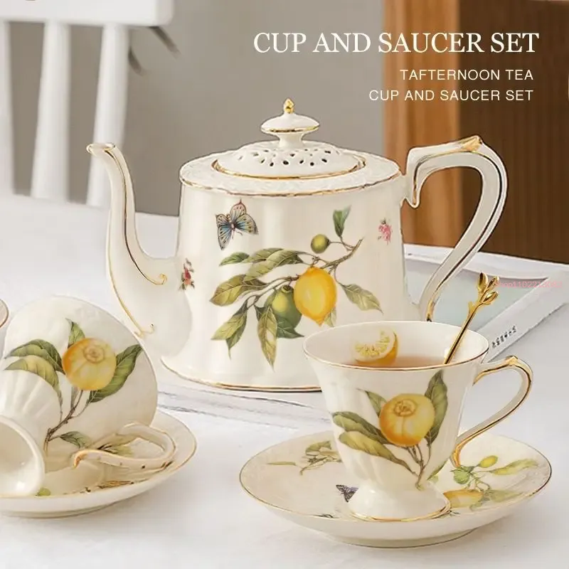 Espresso Cup Saucer - Лимонная чашка, чайник, чашки для эспрессо,