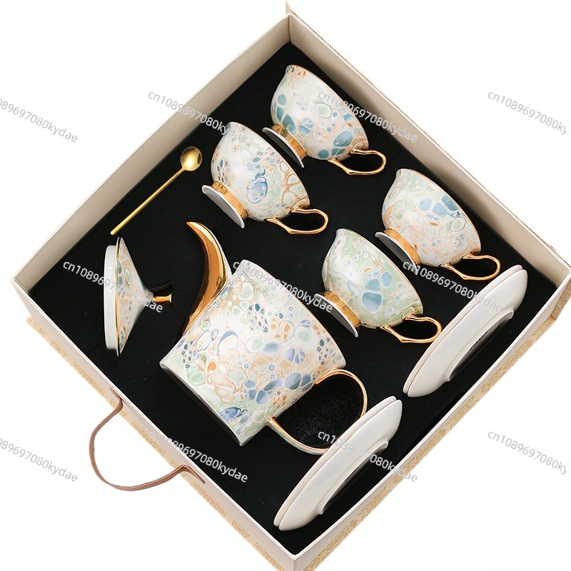 Coffee Tea Gift Set - Керамическая чашка для кофе, чайник, цветочный