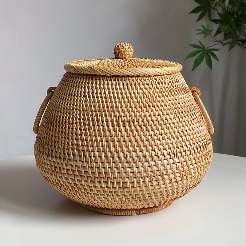 Vietnam Coffee Tea - Вьетнамский плетеный вручную круглый кофейный столик