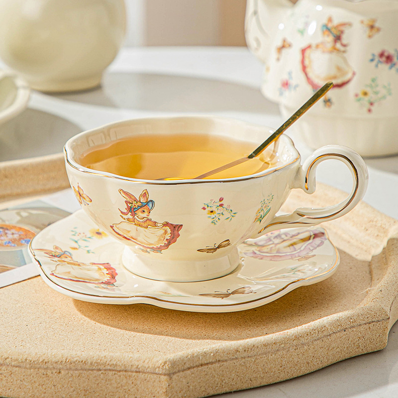 Coffee Tea Gift Set - Кофейная чашка и тарелка в английском