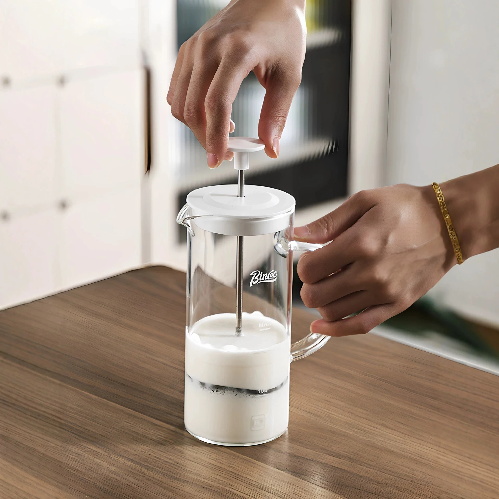 French Press Coffee & Tea - Кофейник-френч-пресс 550 мл, стеклянный, для домашнего