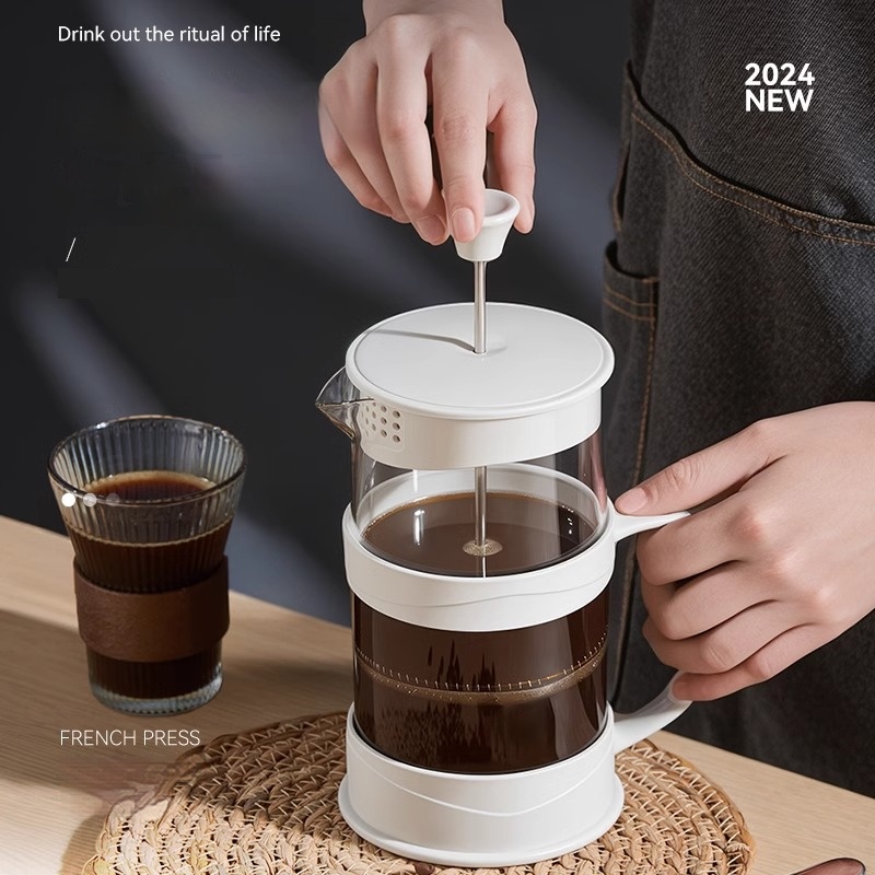 French Press Coffee & Tea - GIANXI Ручной пресс Кофеварка Многофункциональный фильтр