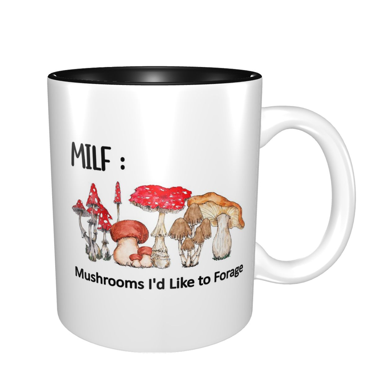Coffee Tea Like - Забавная керамическая кружка с грибами MILF,