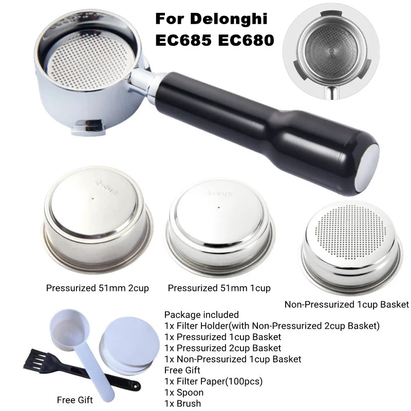 Delonghi Espresso Magnifica - 51 мм портативный фильтр для кофе