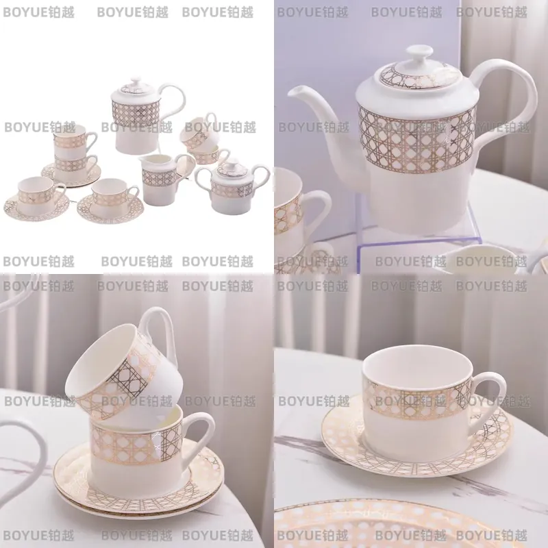 Coffee Tea Gift Set - Набор кофейных чашек из костяного фарфора