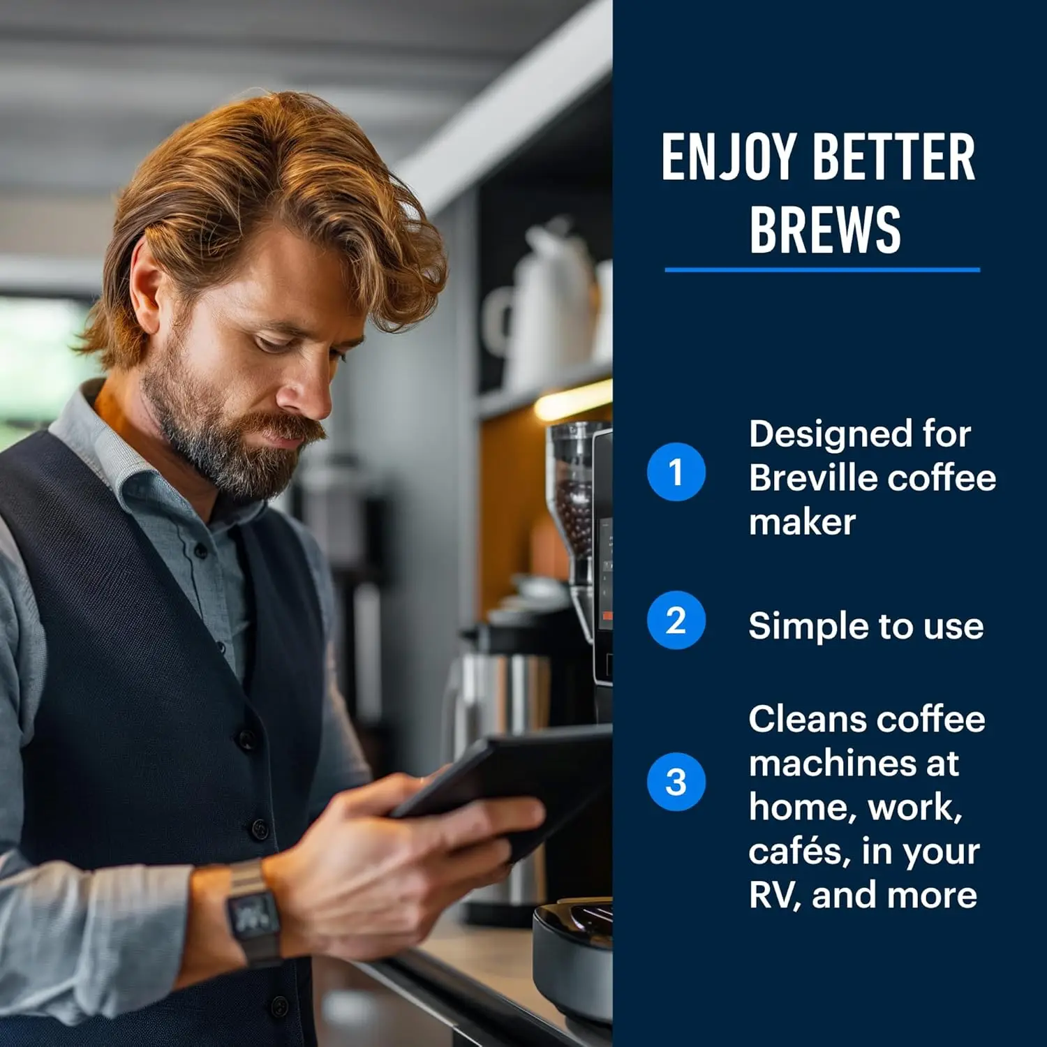 Таблетки для чистки эспрессо-м – обзор и цена Breville Espresso Barista Express