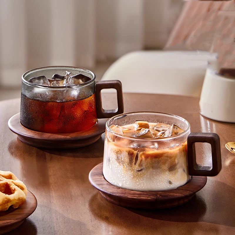 Кофейная кружка с деревянной р – обзор и цена Espresso Cup Saucer