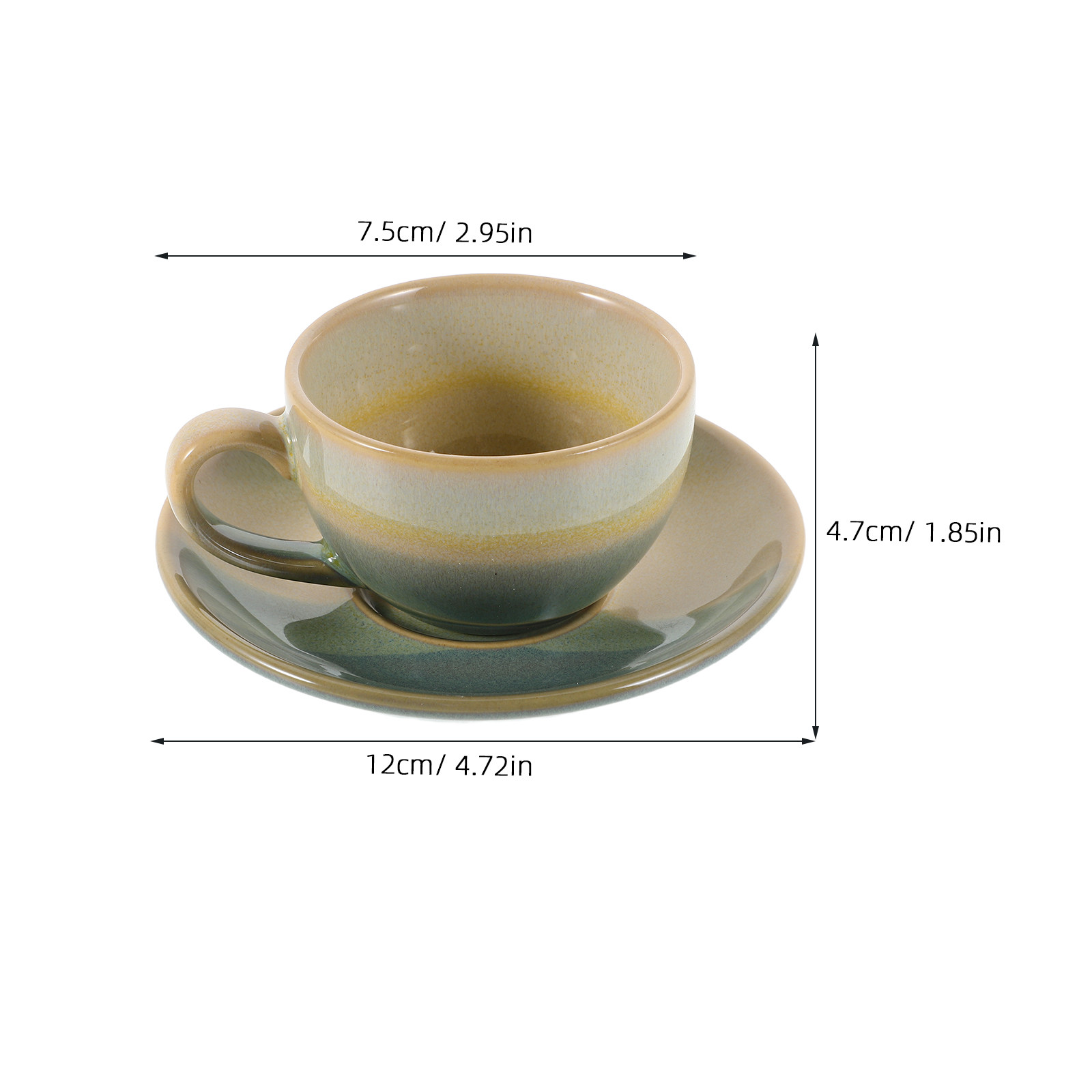 Набор из 1 керамической чашки  – обзор и цена Espresso Cup Saucer