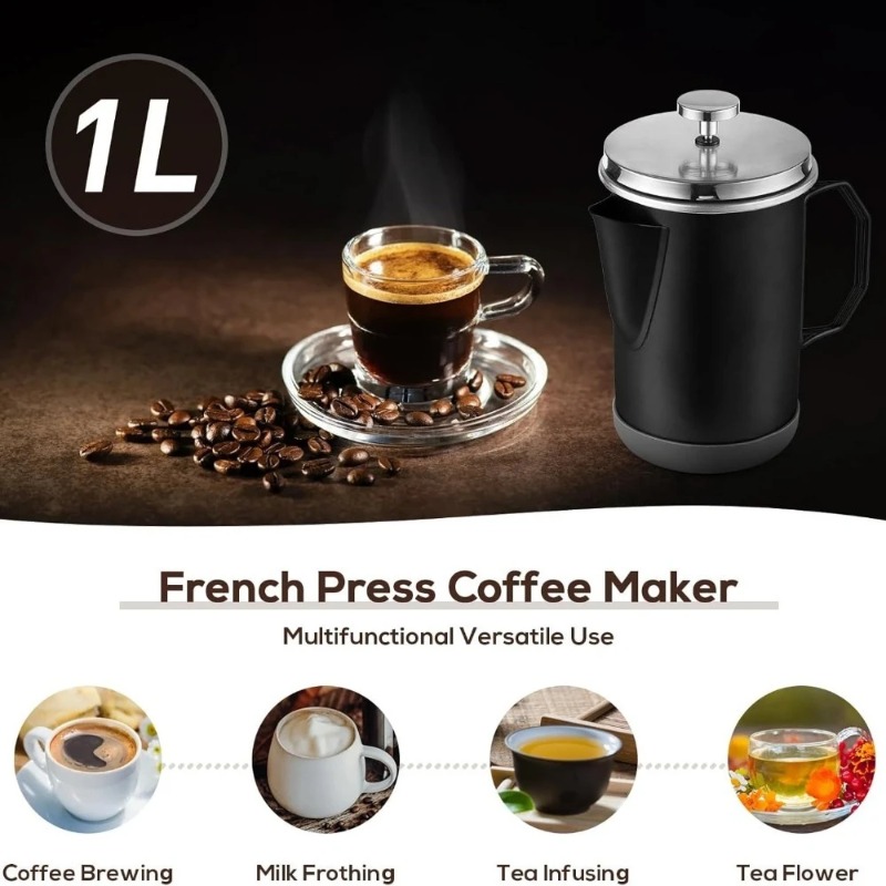 Французская кофеварка из нержа – обзор и цена French Press Coffee & Tea