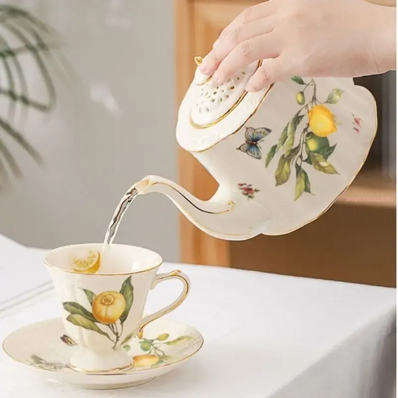 Лимонная чашка, чайник, чашки  – обзор и цена Espresso Cup Saucer