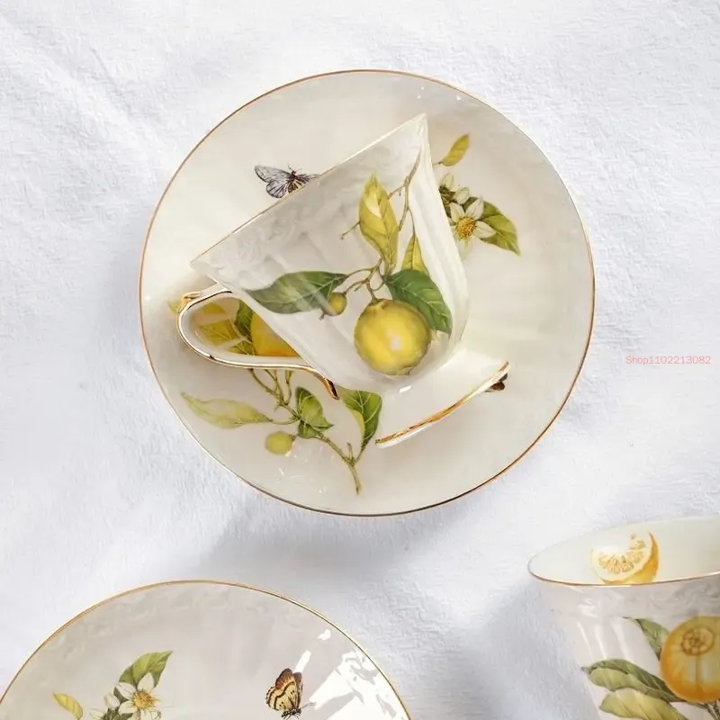 Лимонная чашка, чайник, чашки  – обзор и цена Espresso Cup Saucer